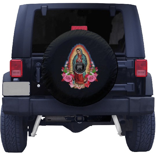 Our Lady Of Guadalupe Saint Virgin Mary birthday c Spare Tire Covers