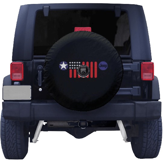 Mens Jeep Patriotic 7 Slot Grille Spare Tire Covers