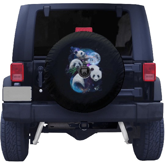 3 Moon Panda Funny Sichuan Bamboo Bear Animal Love Spare Tire Covers