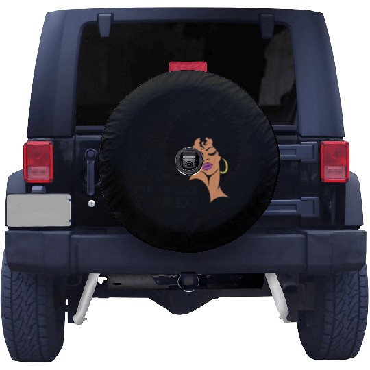 Black Queen Lady Curly Natural African American Spare Tire Covers