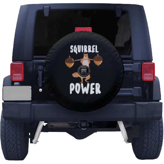Squirrel Weightlifting Workout Gym Muscles Spare Tire Covers