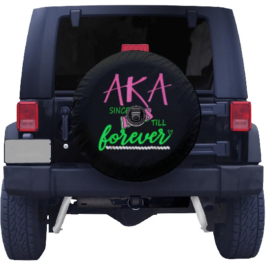 AKA Sorority Alpha Kappa Pink And Green Twenty Pea Spare Tire Covers