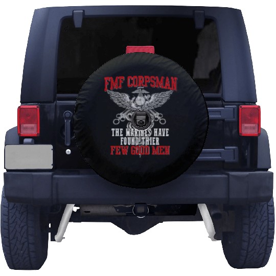 FMF Devil US Navy Corpsman DOC Badass Army Veteran Spare Tire Covers