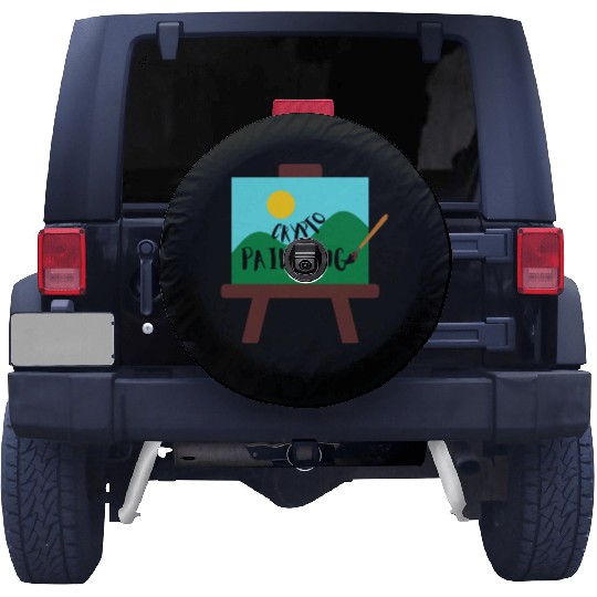 Crypto Painting Spare Tire Covers