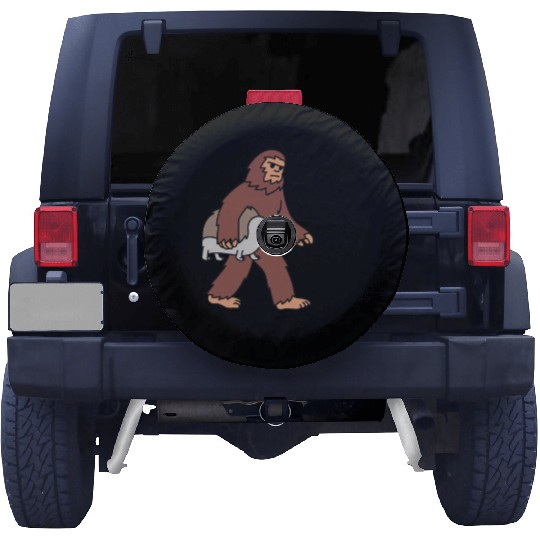 Bigfoot Sasquatch Walking Hedgehog Spare Tire Covers