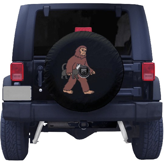 Bigfoot Sasquatch Walking Ferret Spare Tire Covers