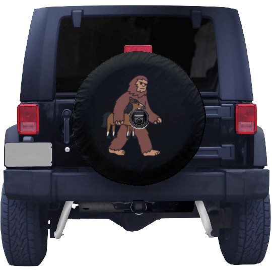 Bigfoot Sasquatch Walking Horse Spare Tire Covers