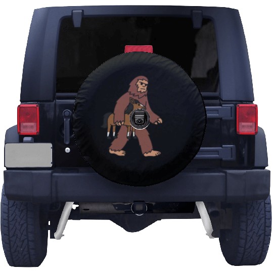 Bigfoot Sasquatch Walking Horse Spare Tire Covers