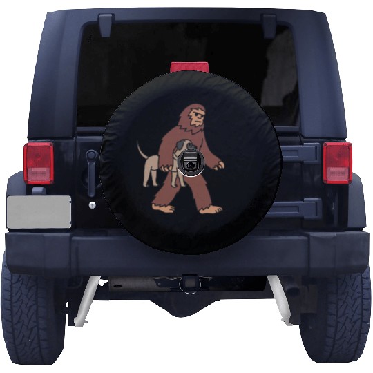 Bigfoot Sasquatch Walking English Mastiff Spare Tire Covers