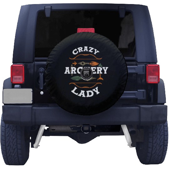 Crazy Archery Lady Archer Spare Tire Covers