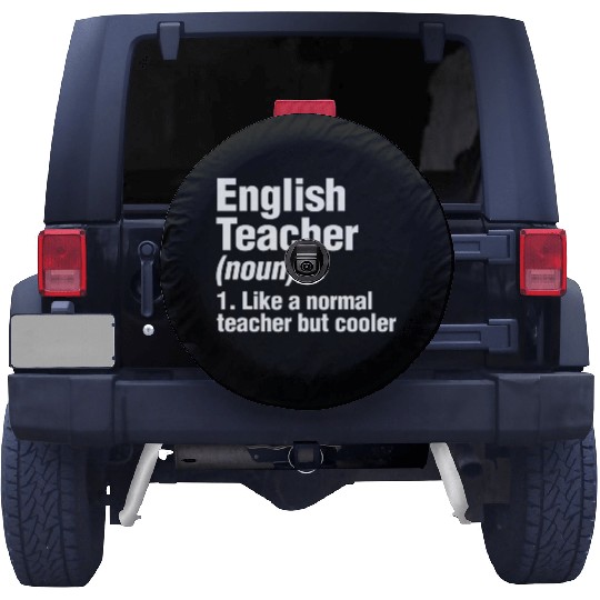 English Teacher Spare Tire Covers Back To School Writer