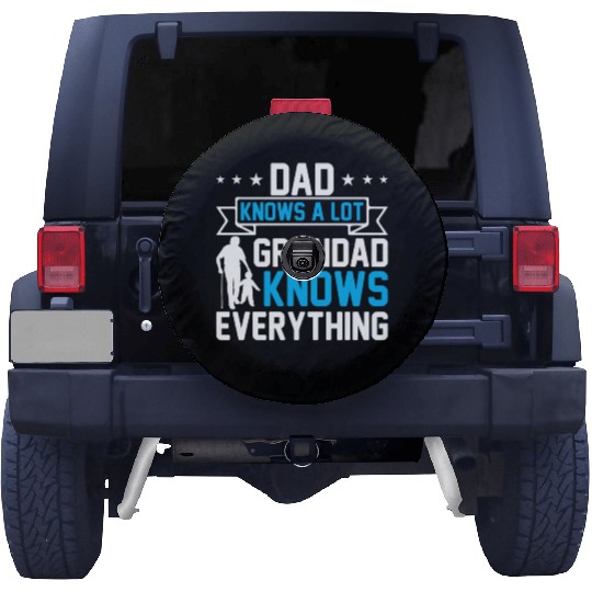 Dad Knows A Lot Grandad Knows Everything Spare Tire Covers