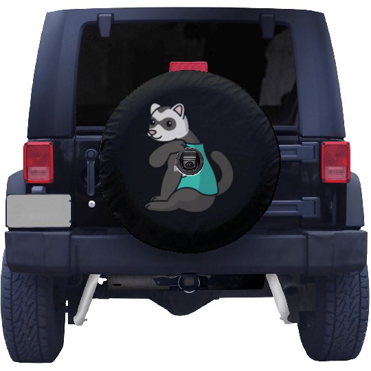 I Love Dad Ferret Spare Tire Covers