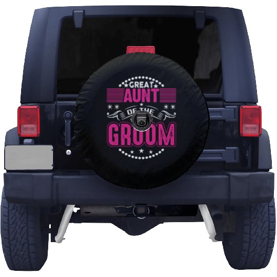 Great Aunt Of The Groom Wedding Bridal Shower Brid Spare Tire Covers