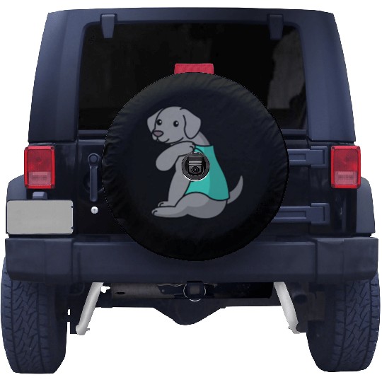 I Love Dad Weimaraner Spare Tire Covers