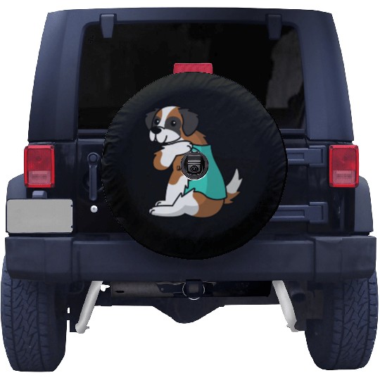 Saint Bernard I Love Grandma Spare Tire Covers