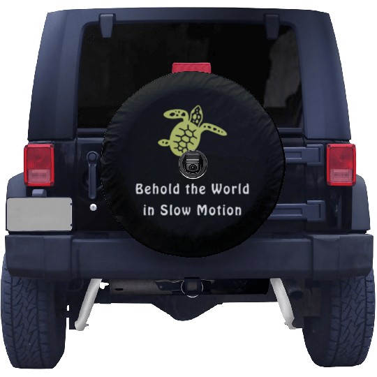 Green Sea Turtle Behold the World in Slow Motion Spare Tire Covers