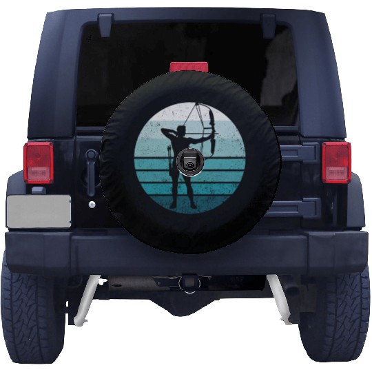 Archery Bow Archer Retro Vintage Spare Tire Covers