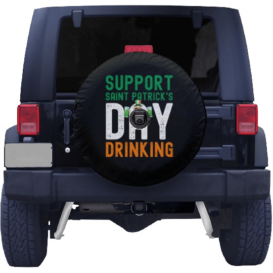Support Saint Patrick's Day Drinking Spare Tire Covers