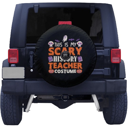 This is My Scary History Teacher Costume Halloween Spare Tire Covers