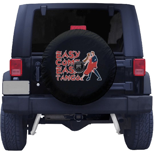 Funny Pun Dancing Design - Come Easy Tango Spare Tire Covers