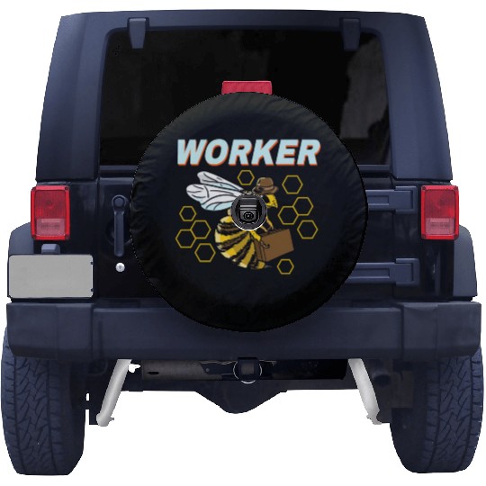 Worker Bee For Bee Lover Spare Tire Covers