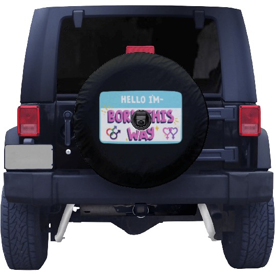 born this way transgender pride Spare Tire Covers