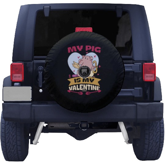 Pig animal piglet farm funny gift Spare Tire Covers
