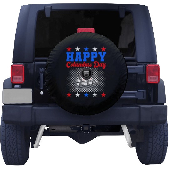 Columbus Day Italian Pride Spare Tire Covers