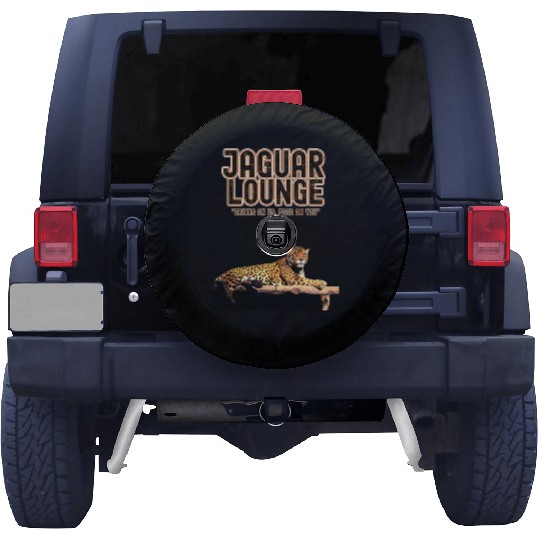 JAGUAR LOUNGE "Drinks On Us, Food On You" FUNNY Spare Tire Covers