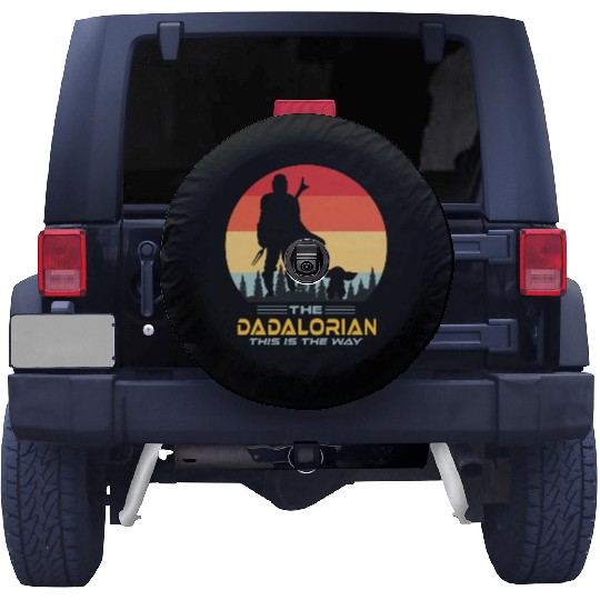 Funny The Dadalorian This is The Way,Fathers Day Spare Tire Covers