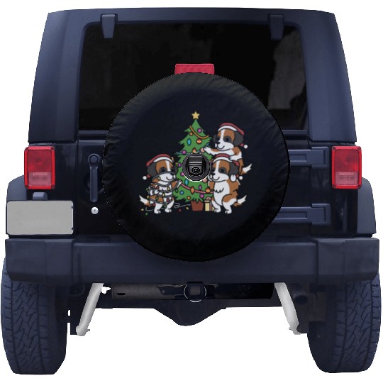 Saint Bernard Christmas Tree Spare Tire Covers