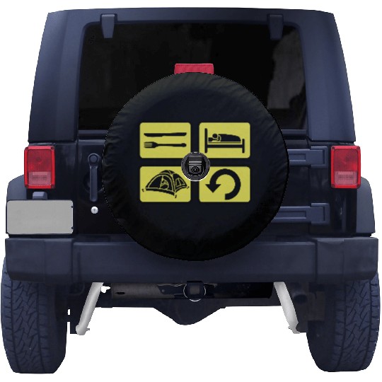 wilderness camping daily repeat Spare Tire Covers