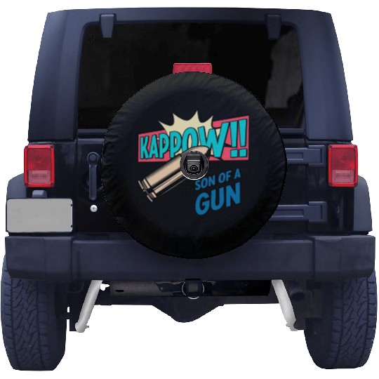 Kappow Bullets Gun Explosion Big bang Aesthetic Spare Tire Covers