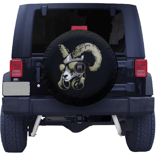 DJ Goat Bling Cool and Funny Music Animal with Spare Tire Covers