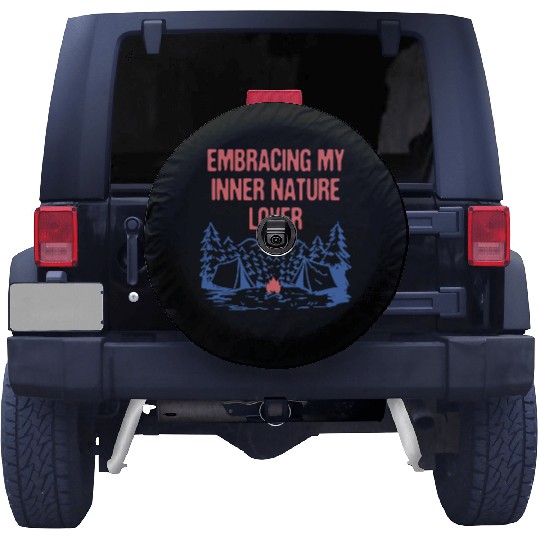Embracing Inner Nature Lover Camping Forest Spare Tire Covers
