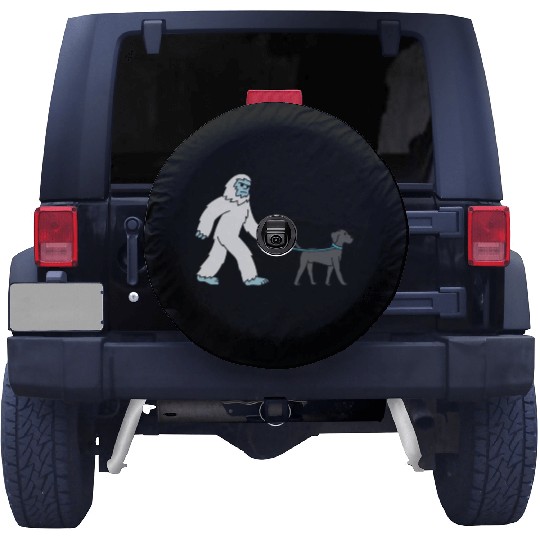 Bigfoot Sasquatch Walking Great Dane Spare Tire Covers