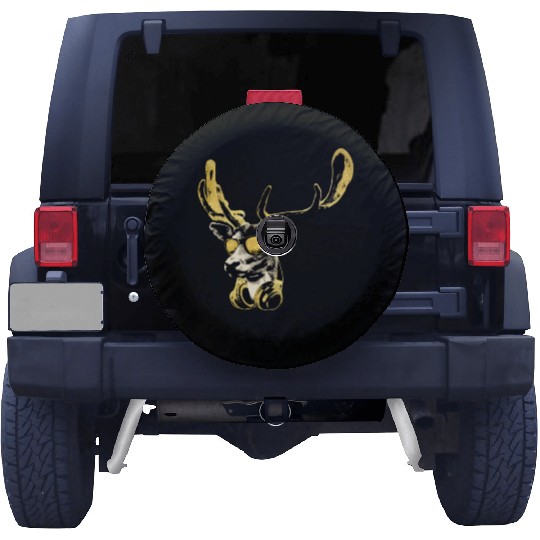 Deer DJ Bling Cool Funny Music Animal With Spare Tire Covers