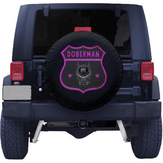 Doberman dog design Spare Tire Covers