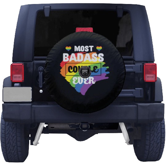 LBGT Flag Gay Pride Human Couple Spare Tire Covers