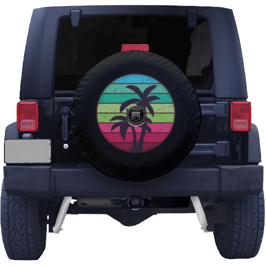 Palm Tree Tropical Beach Spare Tire Covers