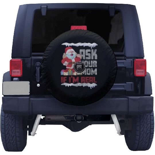Christmas Eve Christmas Tree Reindeer Spare Tire Covers