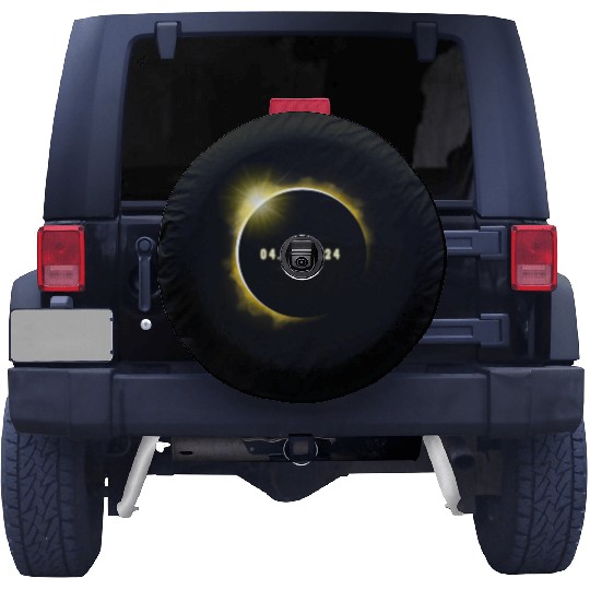 Total Solar Eclipse 4.08.24 Totality Solar Eclipse Spare Tire Covers