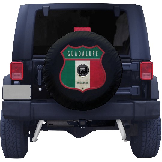 Guadalupe Mexico crest design Spare Tire Covers