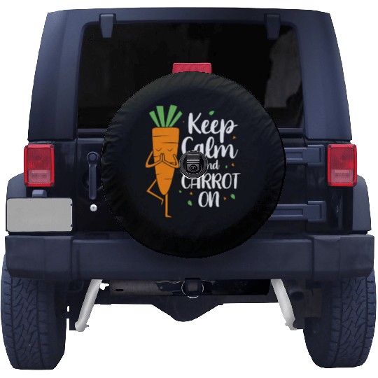 Funny Carrot Keep Calm And Carrot On Spare Tire Covers