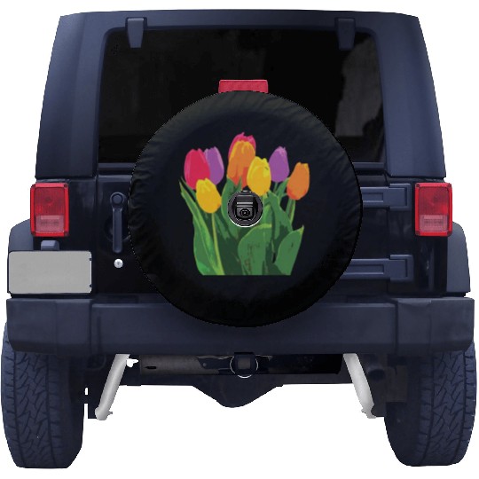 Tulip Garden Gardening Spare Tire Covers