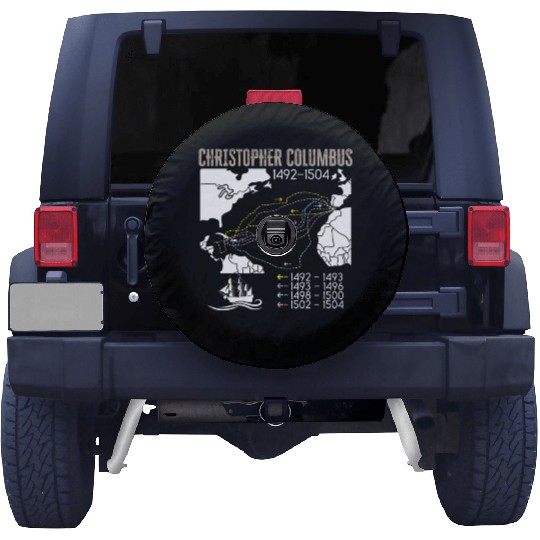 Christopher Columbus Day Italian American Spare Tire Covers
