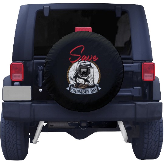 Save Columbus Day Christopher Columbus Navigator Spare Tire Covers