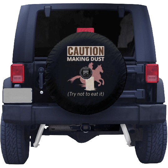 Barrel Racer Rodeo Racing Horse Riding Race Funny Spare Tire Covers