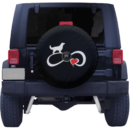 Golden Retriever Heart Eternity Dog Mom Lover Owne Spare Tire Covers